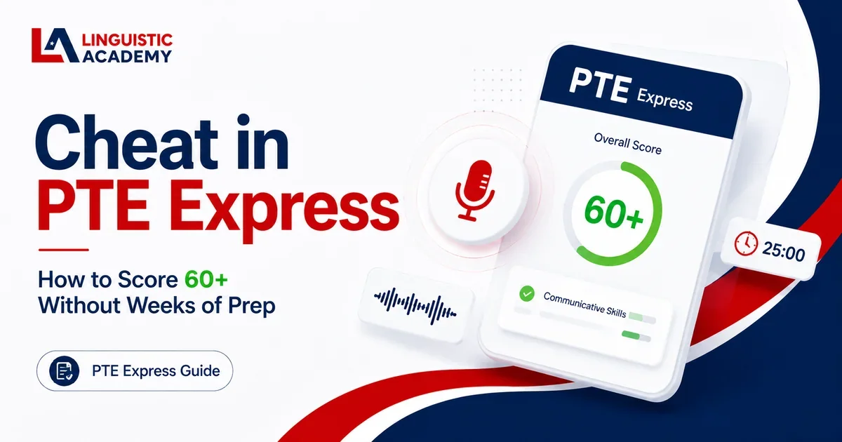 Cheat in PTE Express: How to Score 60+ Without Weeks of Prep