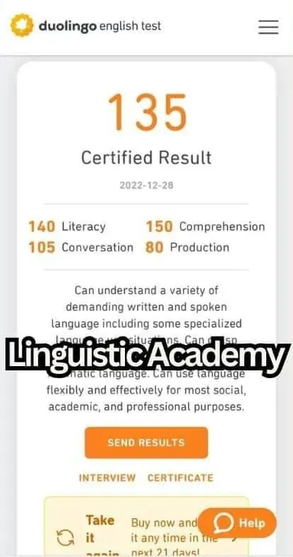 Cheat in Duolingo English Test — certified score 135