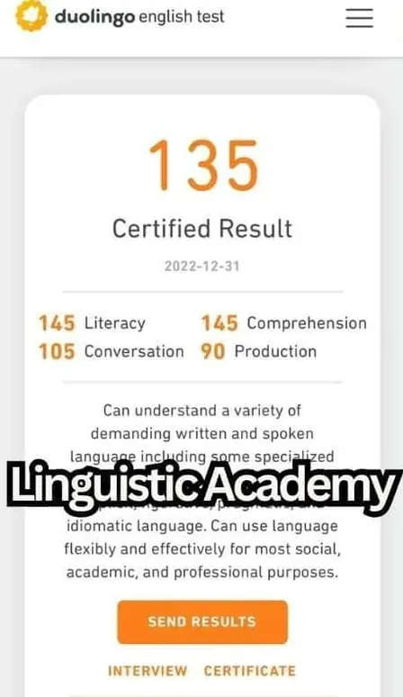 Cheat in Duolingo English Test — certified score 135