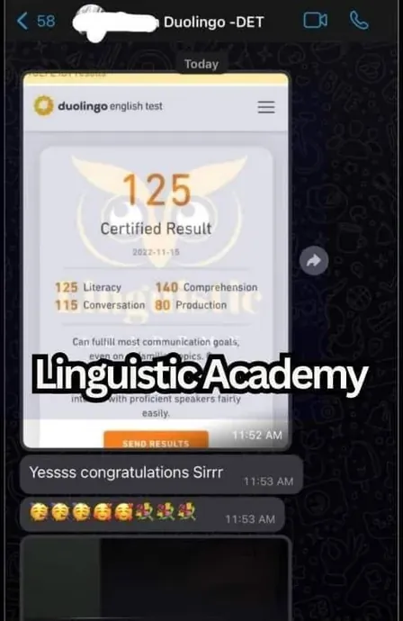 Cheat in Duolingo English Test — certified score 125