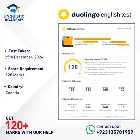 Cheat in Duolingo English Test — certified score 125