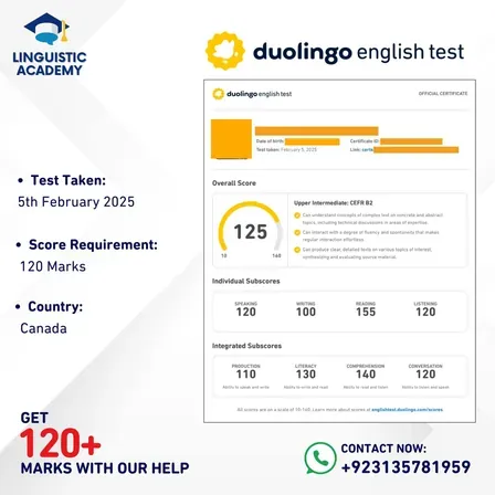 Cheat in Duolingo English Test — certified score 125