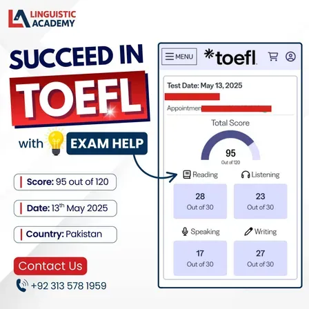 Cheat in TOEFL iBT Home Edition — score 95 out of 120