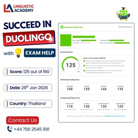 Cheat in Duolingo English Test — certified score 125